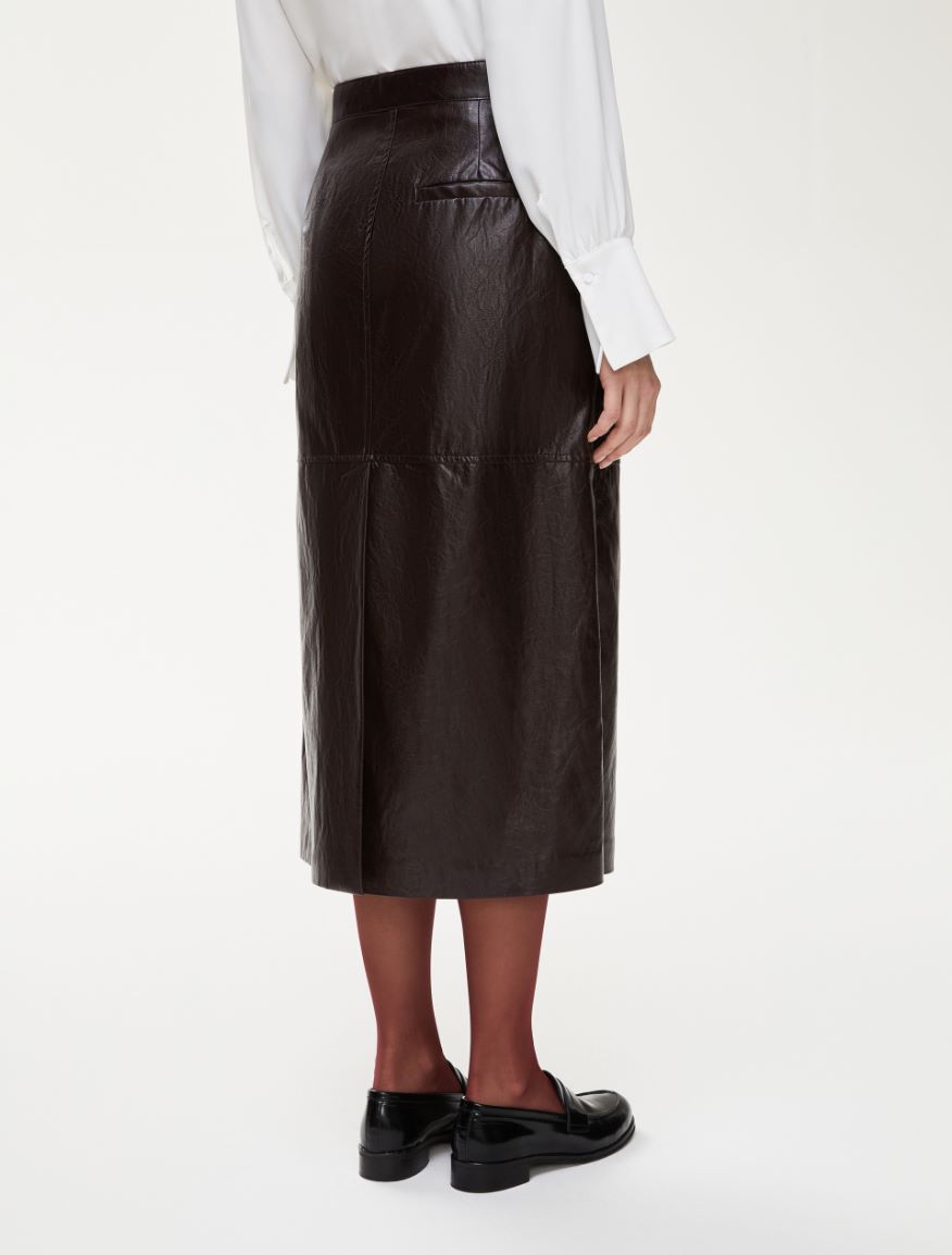 A-line skirt - BORDEAUX - Iblues - 2