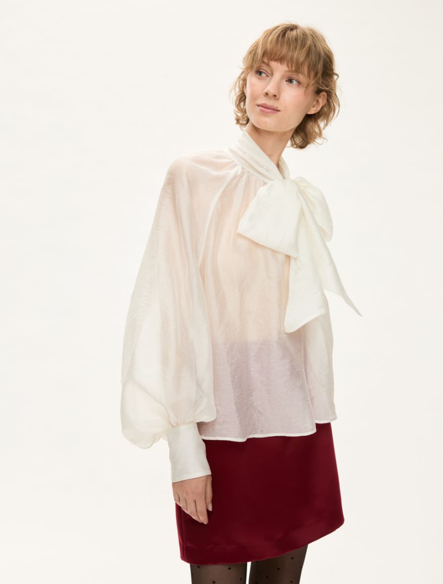 Relaxed-fit blouse - WHITE - Iblues