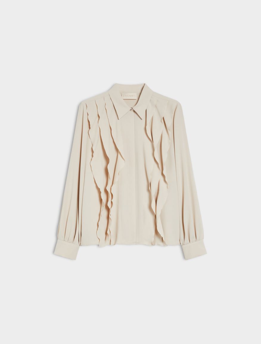 Ruched shirt - ECRU - Iblues - 5