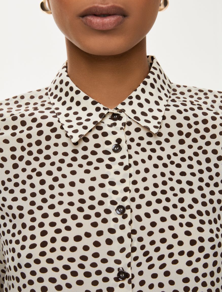 Pure silk shirt - CREAM - Iblues - 3