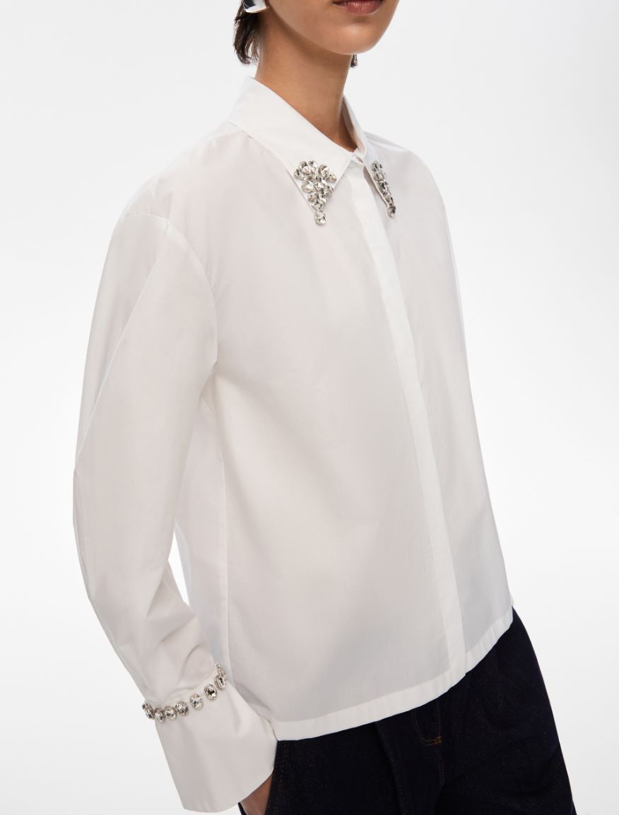 Embroidered shirt - WHITE - Iblues - 3