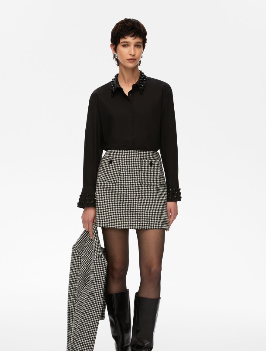Embroidered shirt - BLACK - Iblues