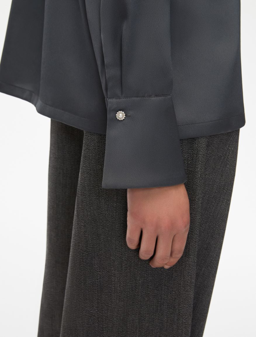 Satin shirt - IRON - Iblues - 3