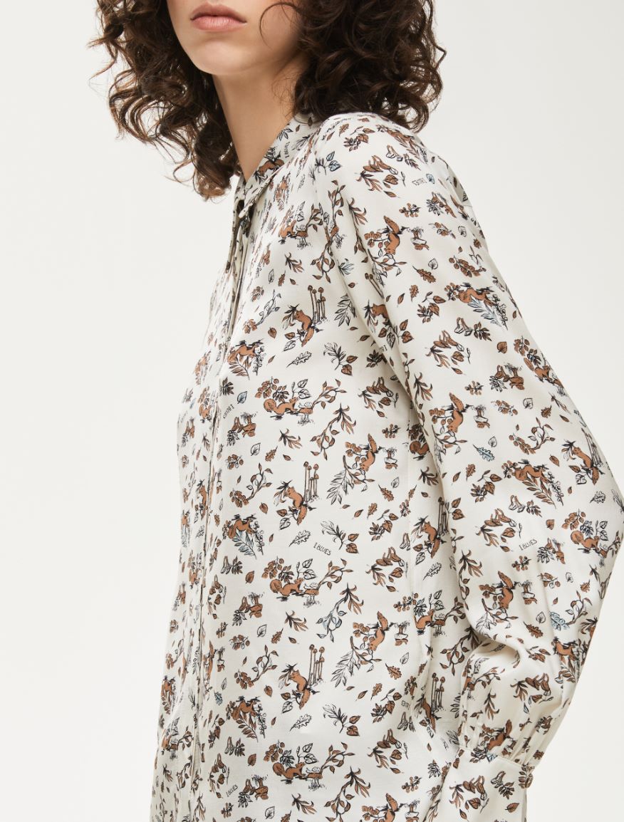 Printed shirt - CREAM - Iblues - 3
