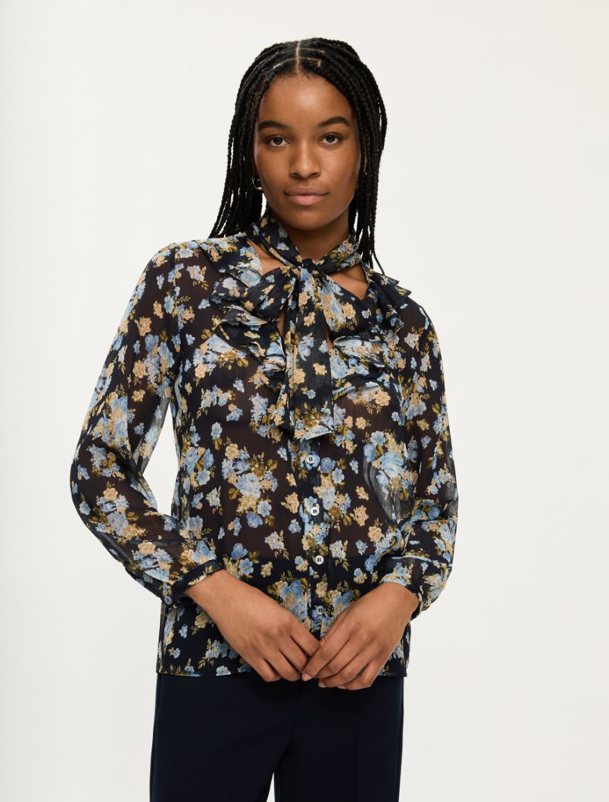 Printed shirt - MIDNIGHTBLUE - Iblues