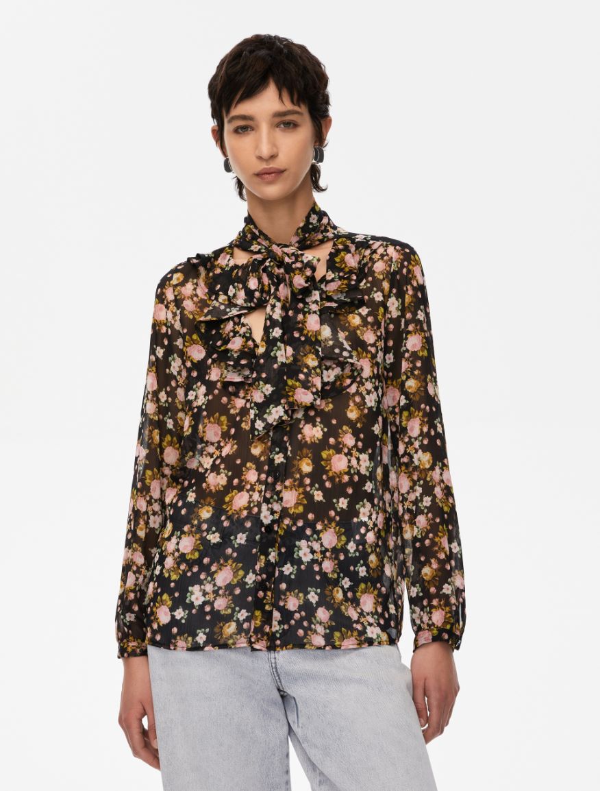 Printed shirt - BLACK - Iblues - 4