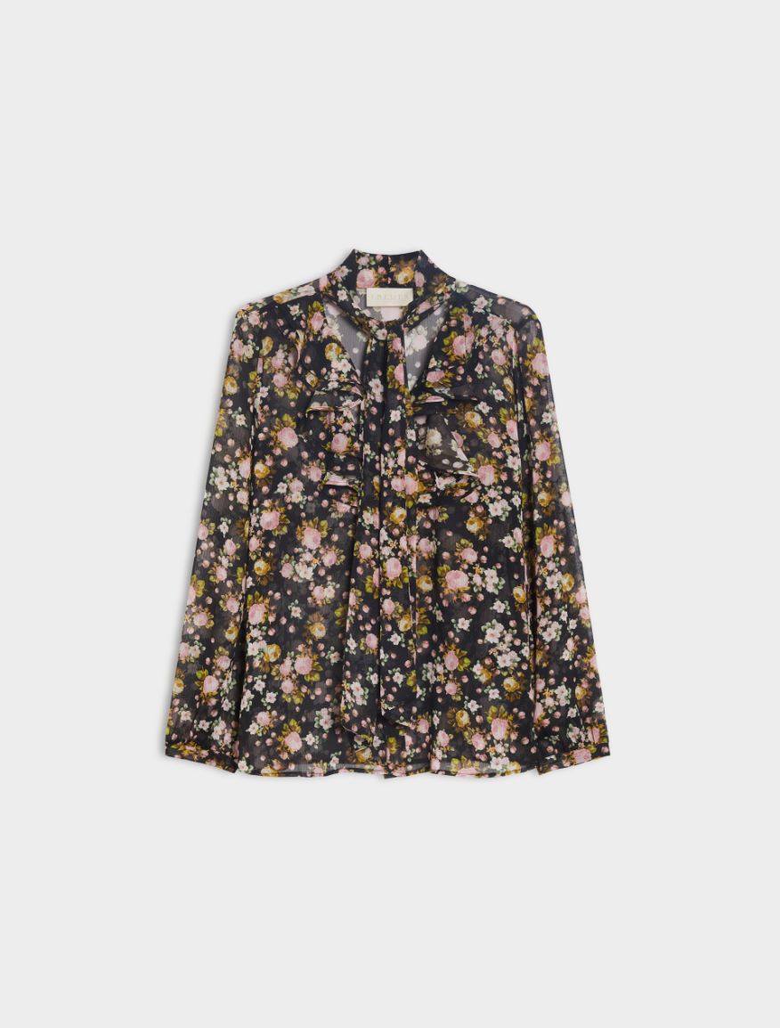 Printed shirt - BLACK - Iblues - 5
