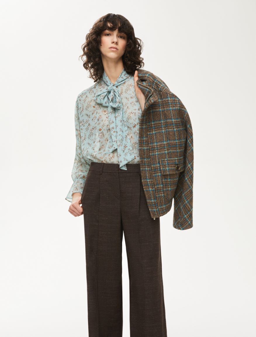 Crepe blouse - WATER GREEN - Iblues - 4