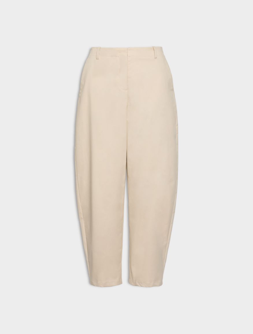 Barrel-leg trousers - BEIGE - Iblues - 5