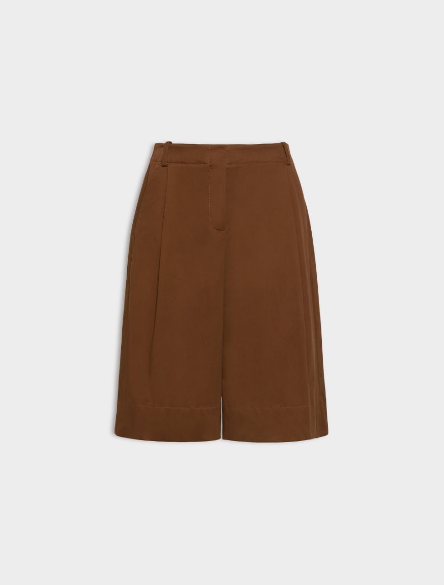 Relaxed-fit culottes - BURNT BROWN - Iblues - 5