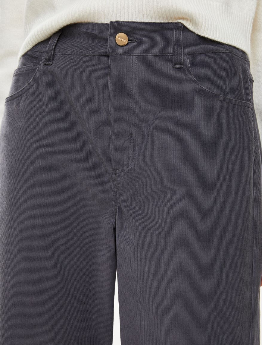 Velvet trousers - MEDIUM GREY - Iblues - 3