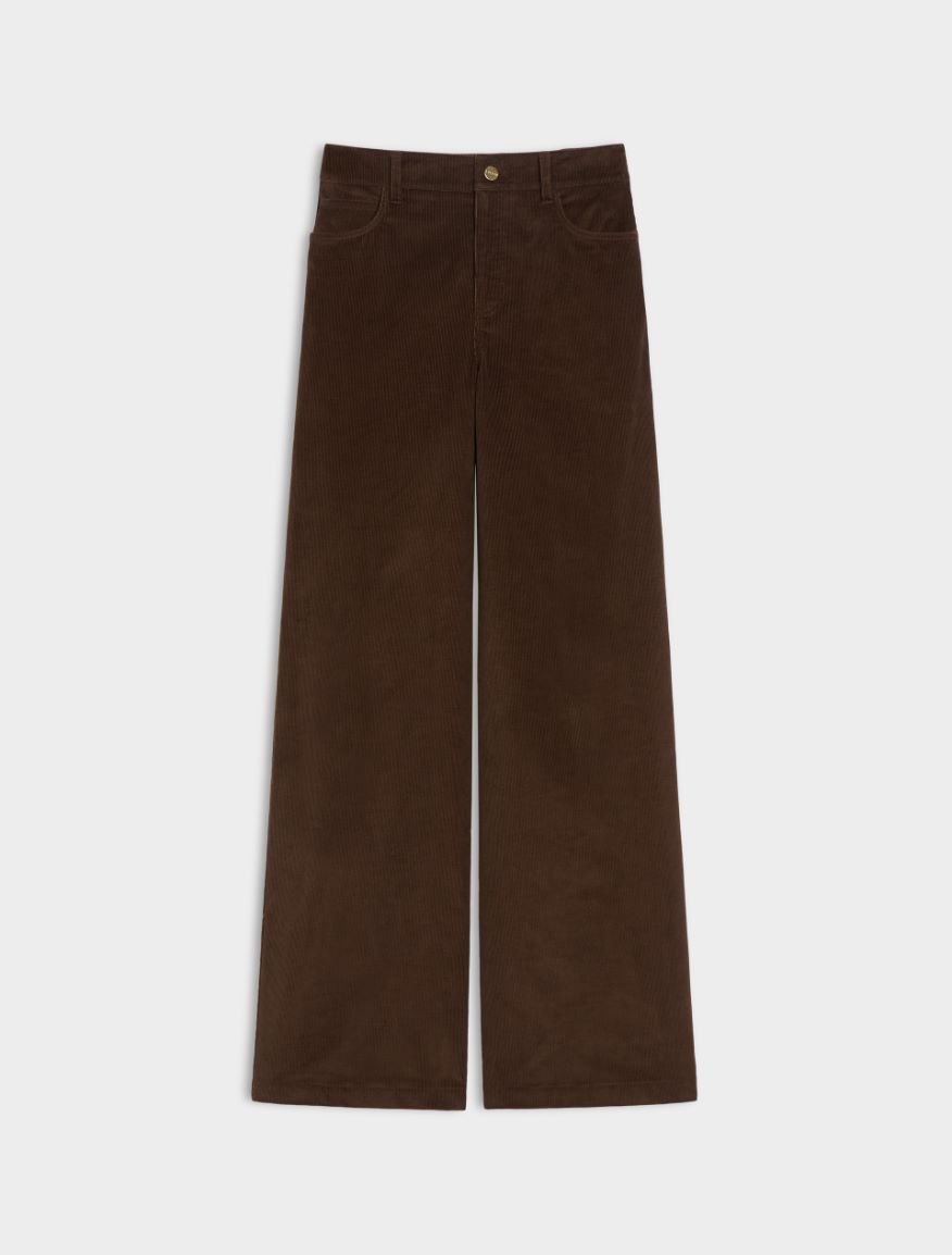 Velvet trousers - BROWN - Iblues - 5