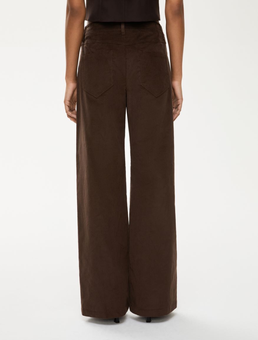 Velvet trousers - BROWN - Iblues
