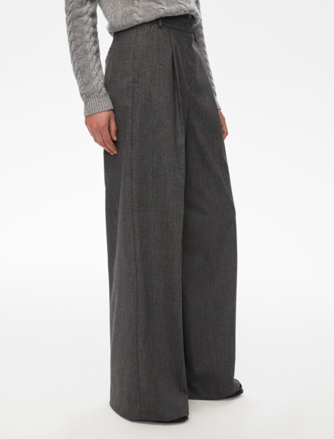 Pantaloni in flanella - GRIGIO SCURO