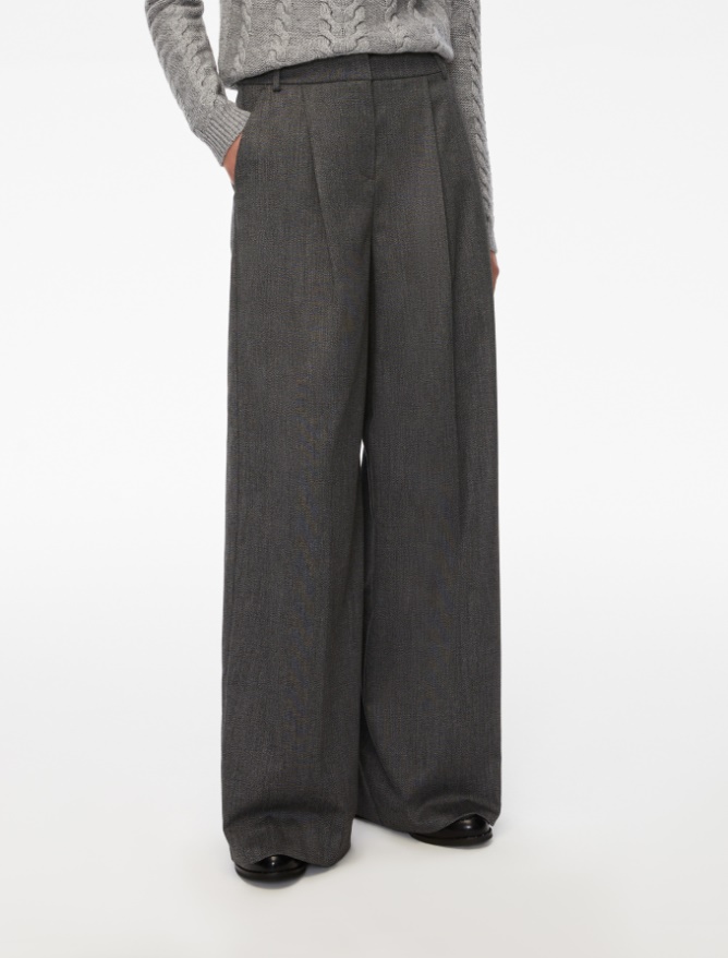 Pantaloni in flanella - GRIGIO SCURO
