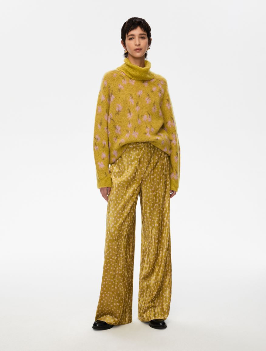 Velvet trousers - MUSTARD - Iblues - 4