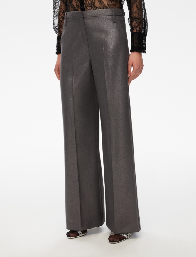 Pantaloni in lamé - ANTRACITE