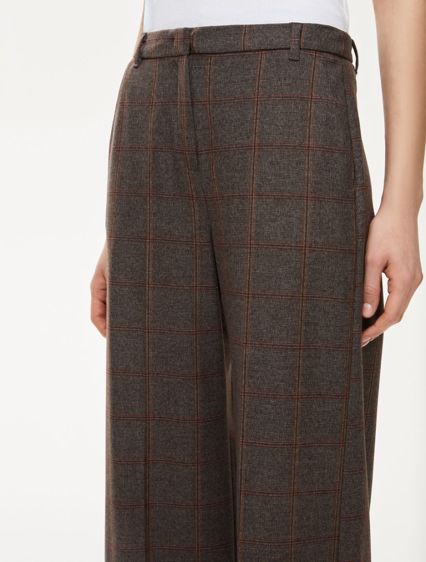 Wide-leg trousers - DARK BROWN - Iblues - 3