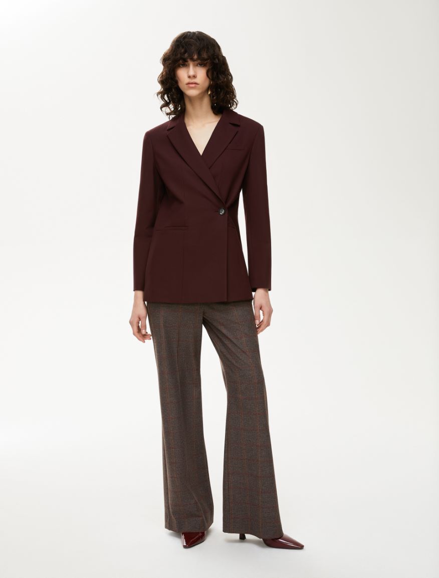 Wide-leg trousers - DARK BROWN - Iblues - 4