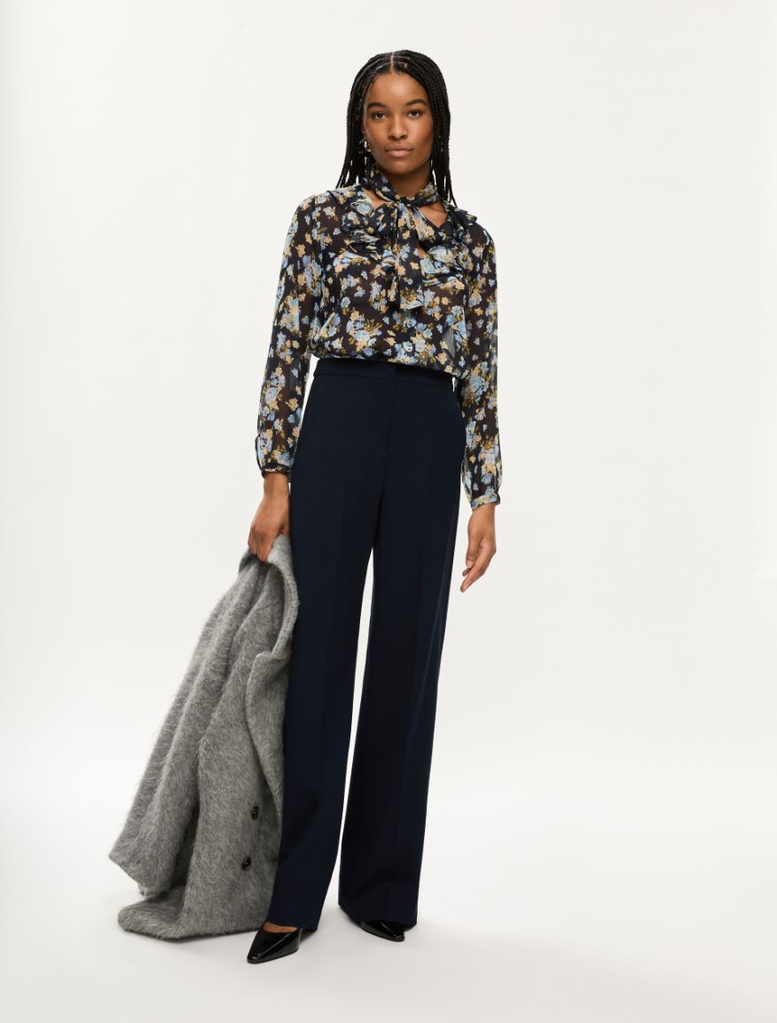 Straight trousers - MIDNIGHTBLUE - Iblues - 4
