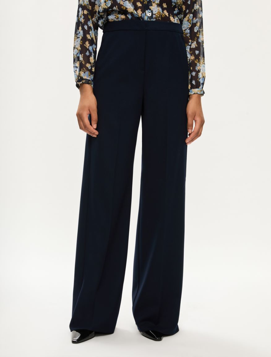 Straight trousers - MIDNIGHTBLUE - Iblues