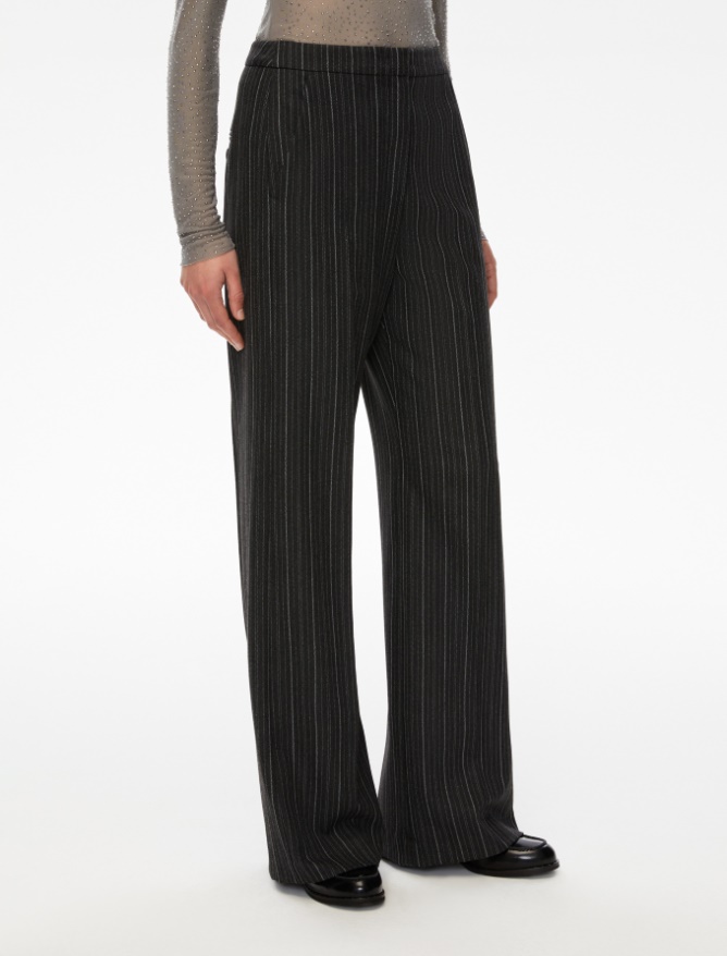 Pantaloni dritti - GRIGIO SCURO MELANGE