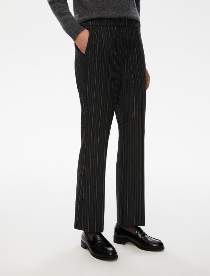 Pantaloni a zampa - GRIGIO SCURO MELANGE