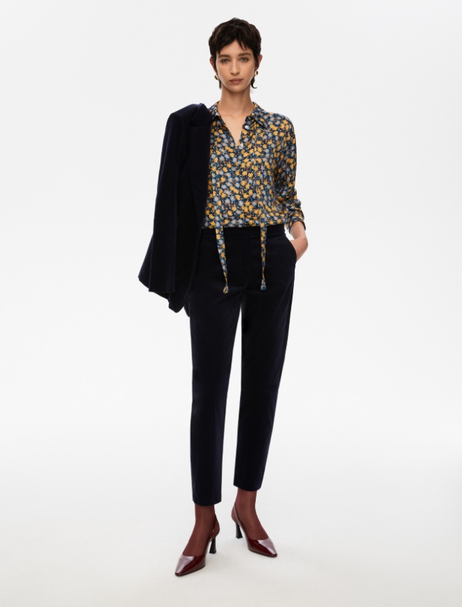 Semi-fitted trousers - MIDNIGHTBLUE