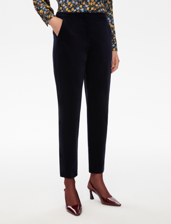 Semi-fitted trousers - MIDNIGHTBLUE