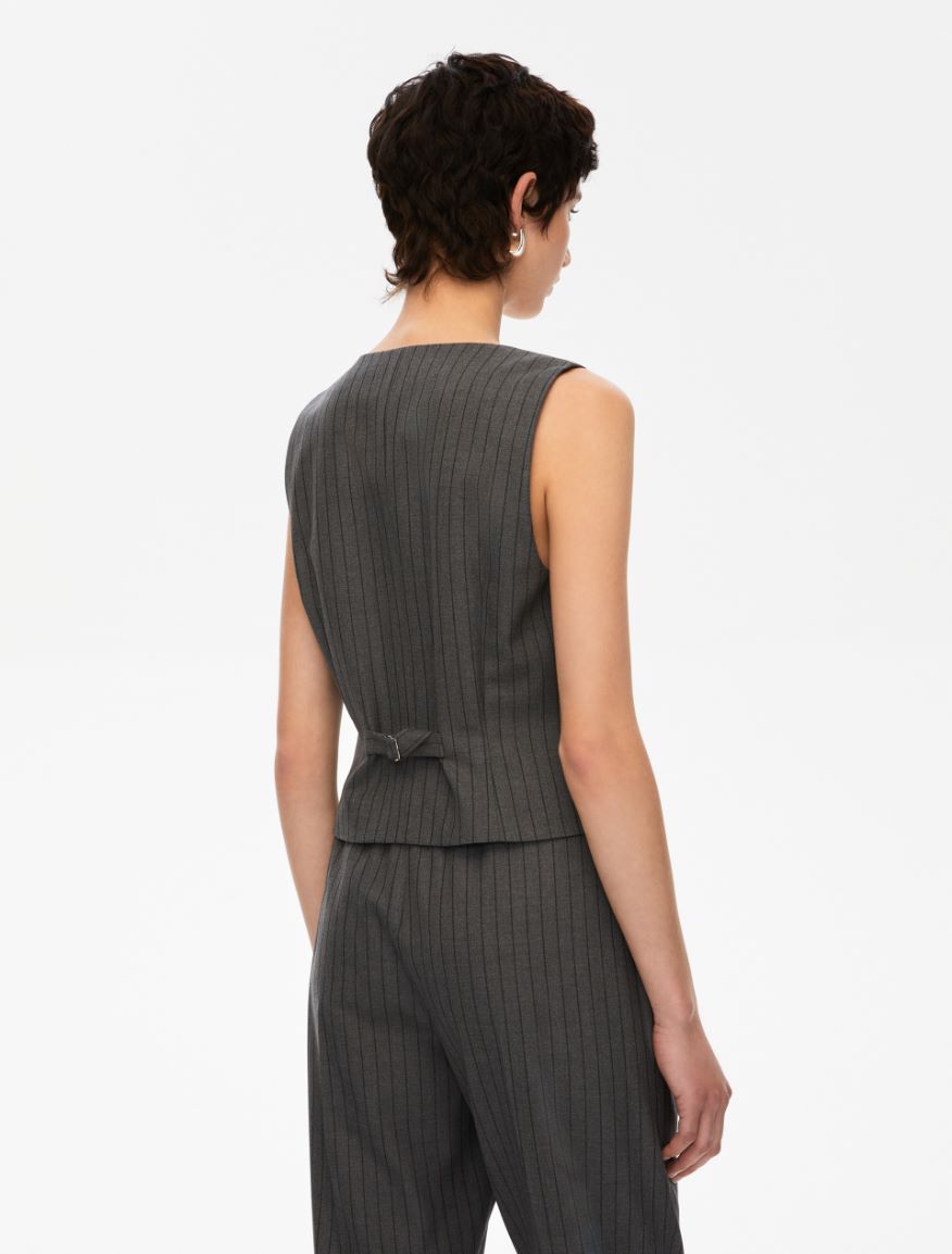 Stretch gilet - MELANGE GREY - Iblues - 2