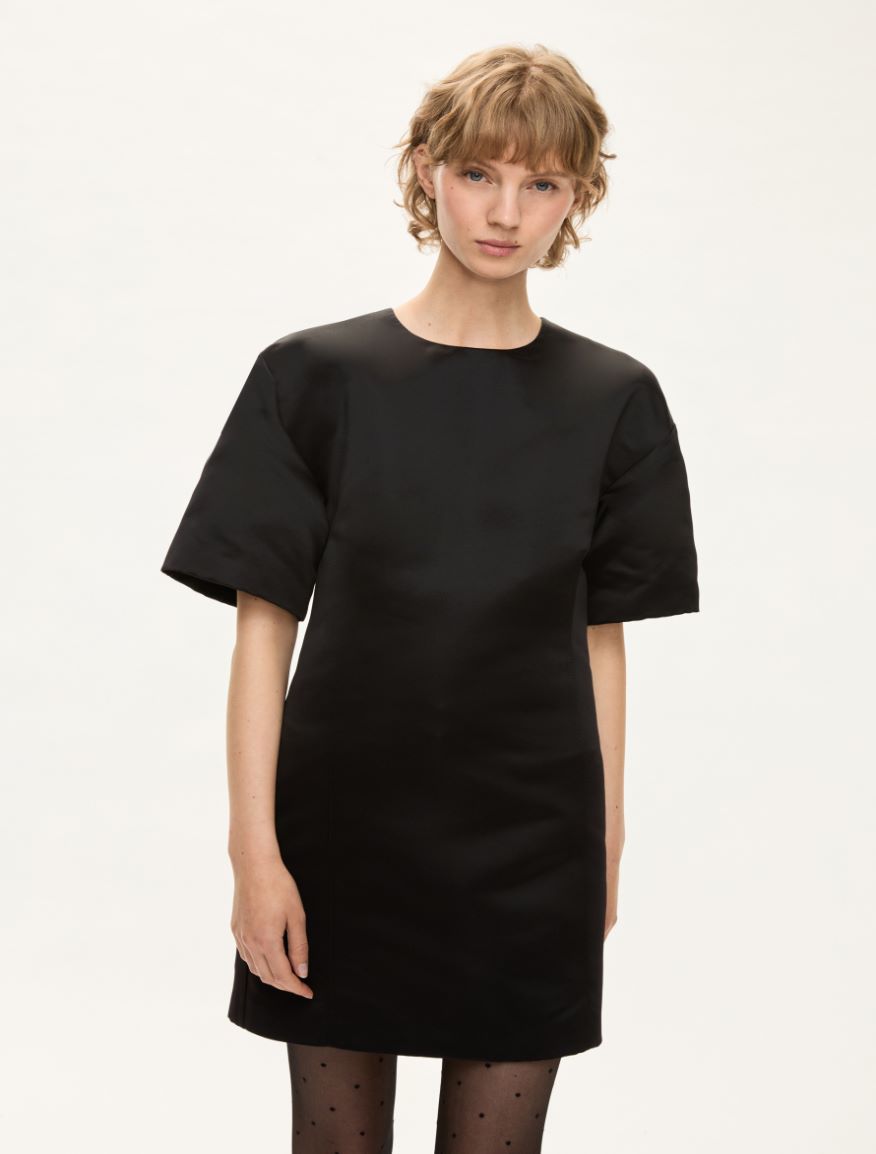 Fitted-waist dress - BLACK - Iblues
