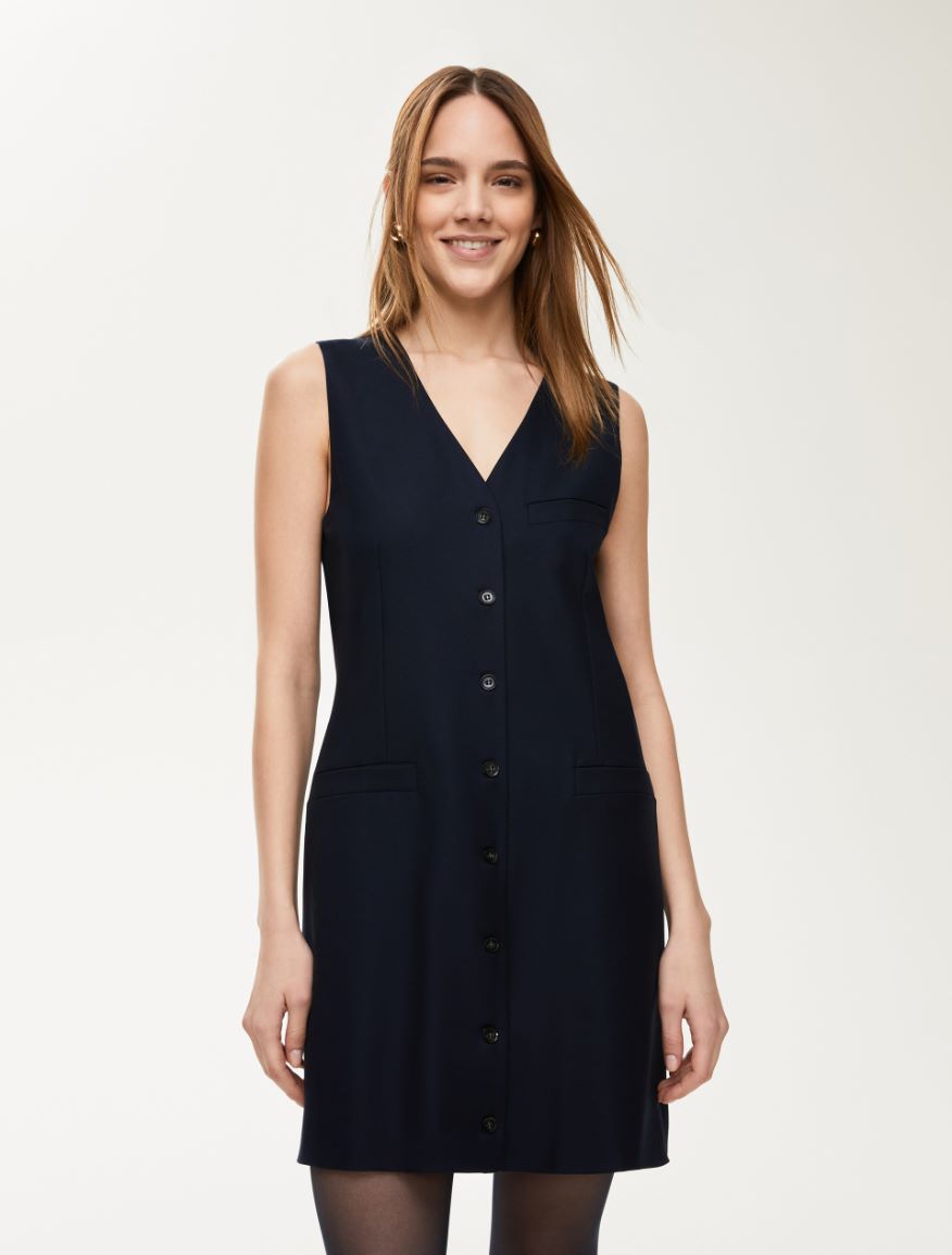 Sleeveless dress - NAVY - Iblues - 4