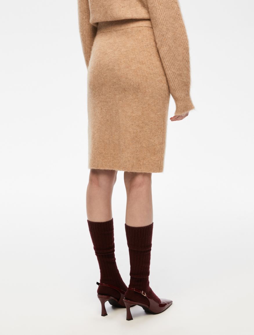Slim-fit skirt - BEIGE - Iblues - 2