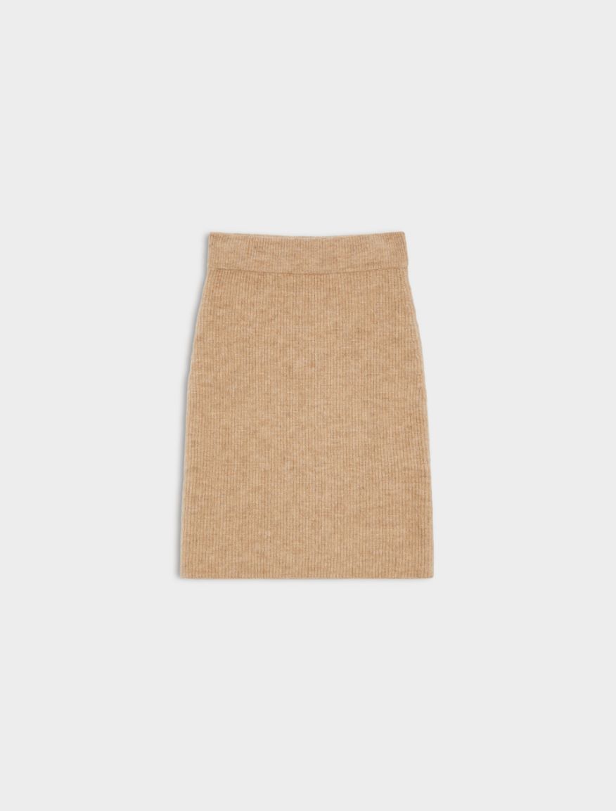 Slim-fit skirt - BEIGE - Iblues - 5