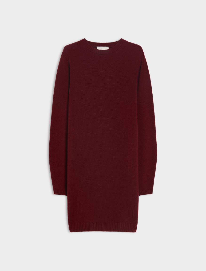 Knit dress - WINE RED - Iblues - 5