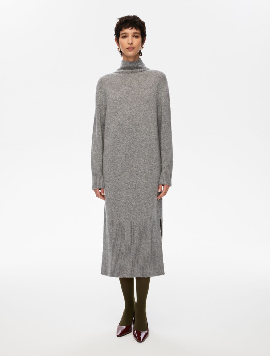 Knit dress - MELANGE GREY - Iblues - 4
