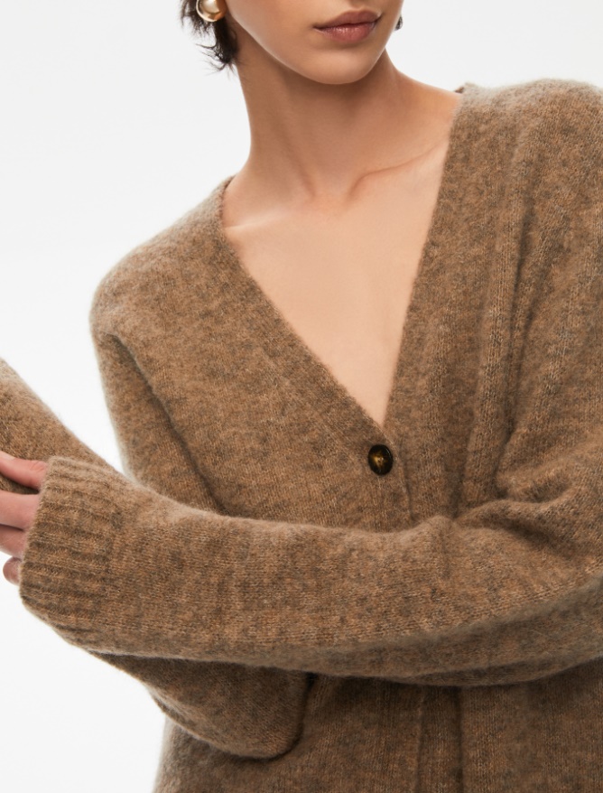 Alpaca-blend cardigan - 