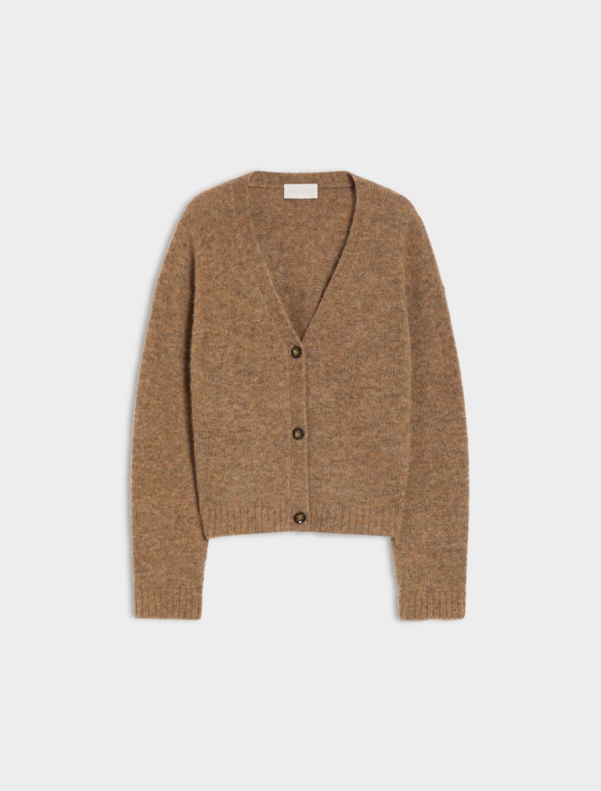 Alpaca-blend cardigan - NUT - Iblues - 5
