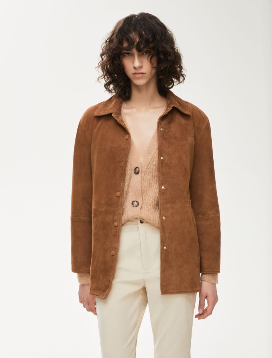 Relaxed-fit cardigan - CAMEL - Iblues - 4