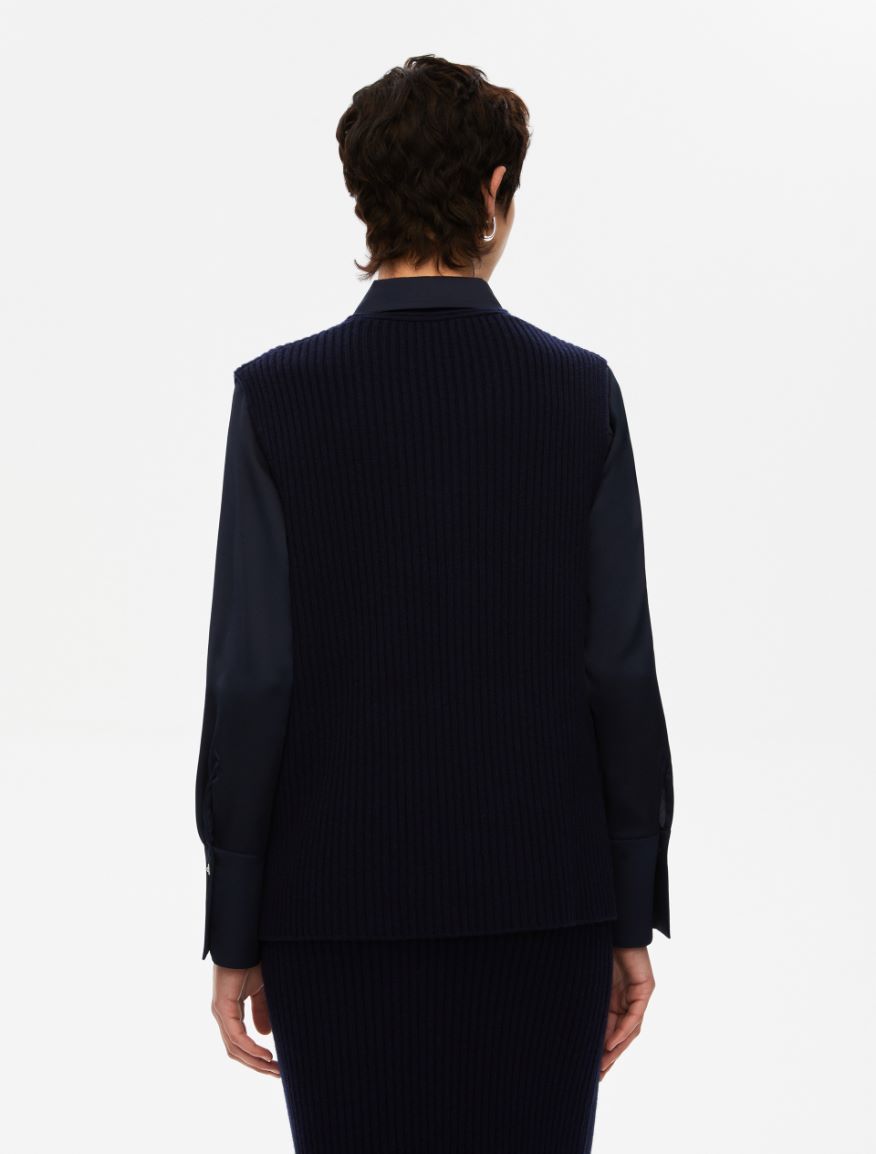 V-neck gilet - NAVY - Iblues - 2