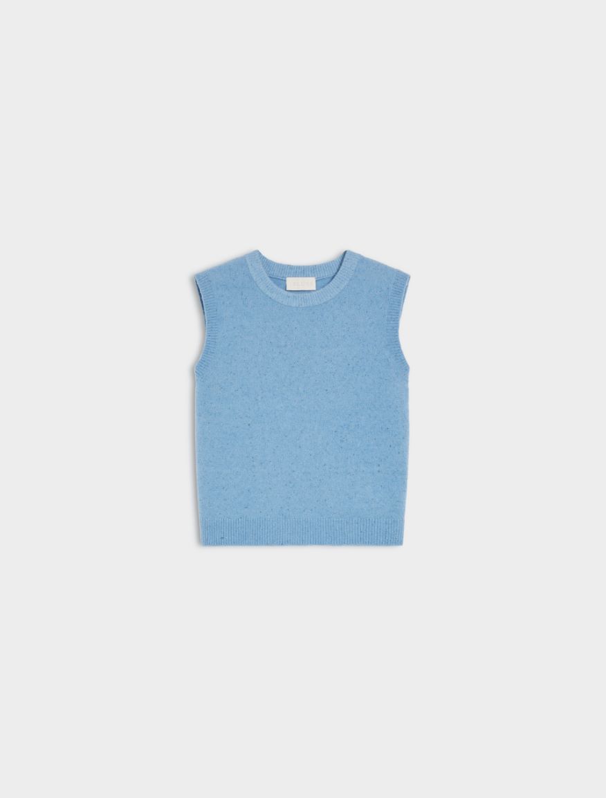 Relaxed-fit gilet - SKY BLUE - Iblues - 5