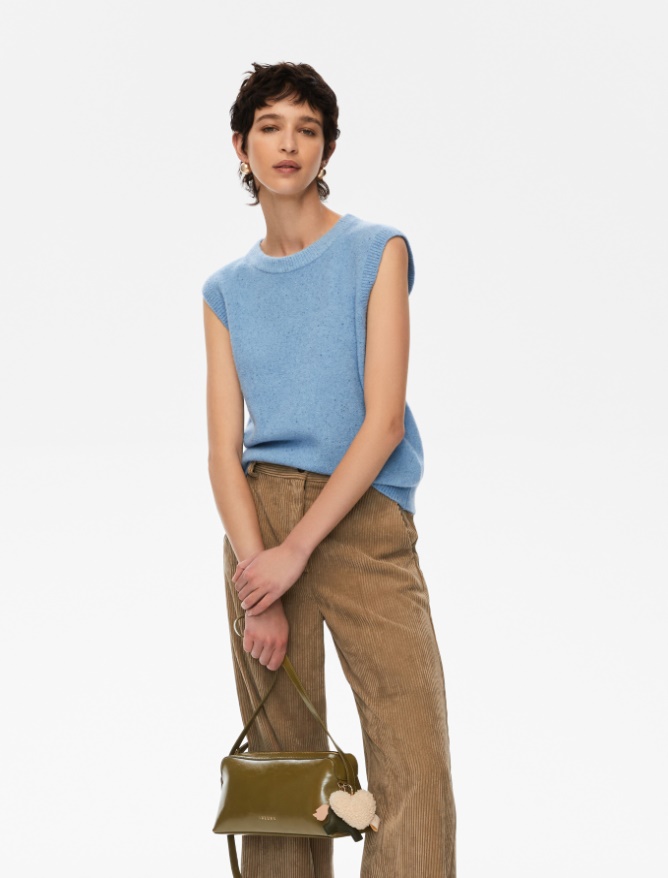 Relaxed-fit gilet - SKY BLUE - Iblues