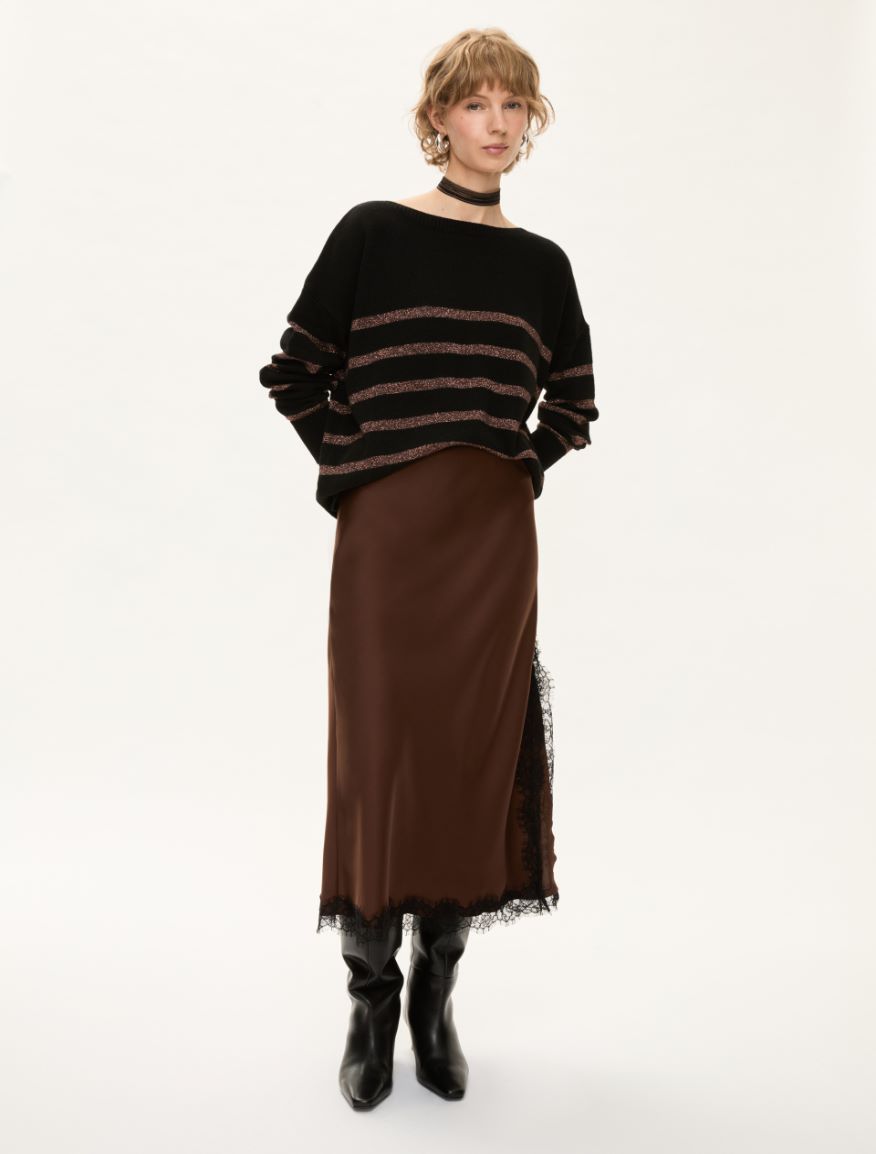 Cashmere-blend sweater - BLACK - Iblues - 4