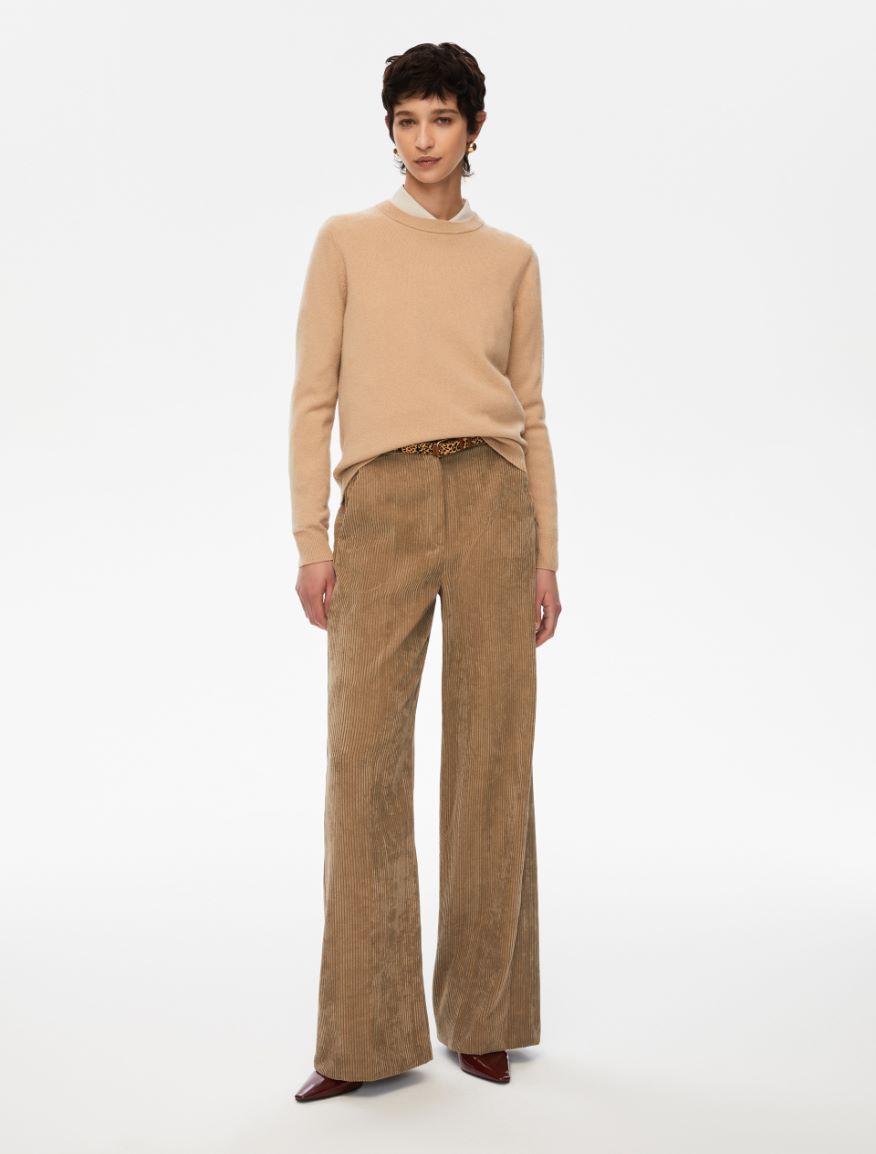 Figure-skimming sweater - CAMEL - Iblues