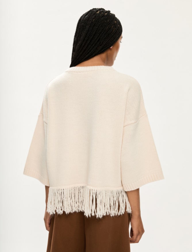 Fringed sweater - 