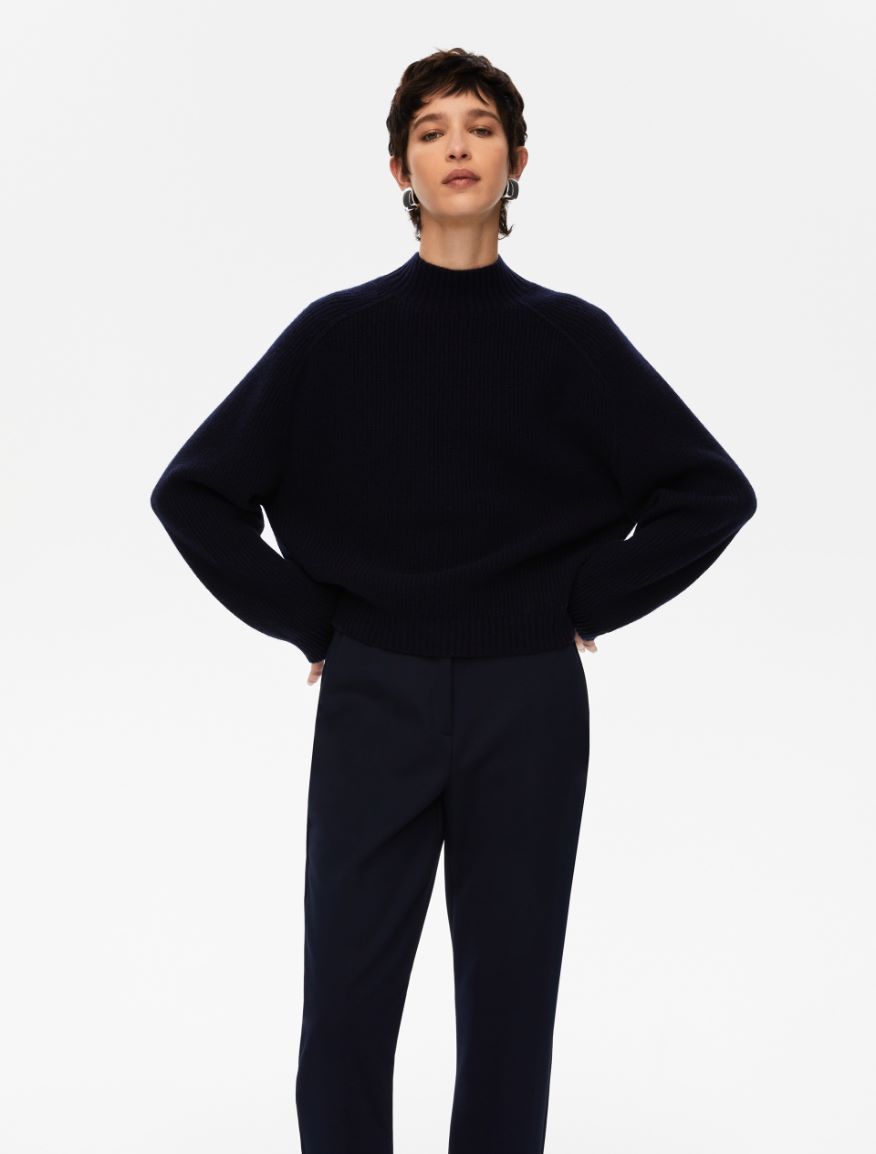 Straight-fit sweater - NAVY - Iblues
