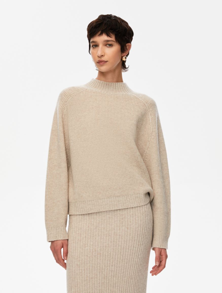 Straight-fit sweater - MASTIC - Iblues