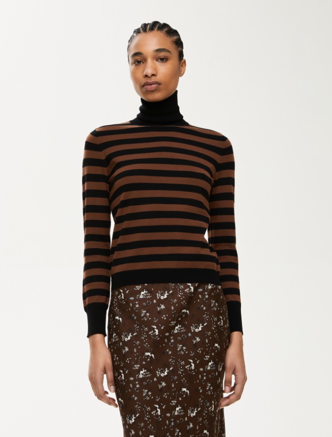 Straight-fit polo-neck sweater - 