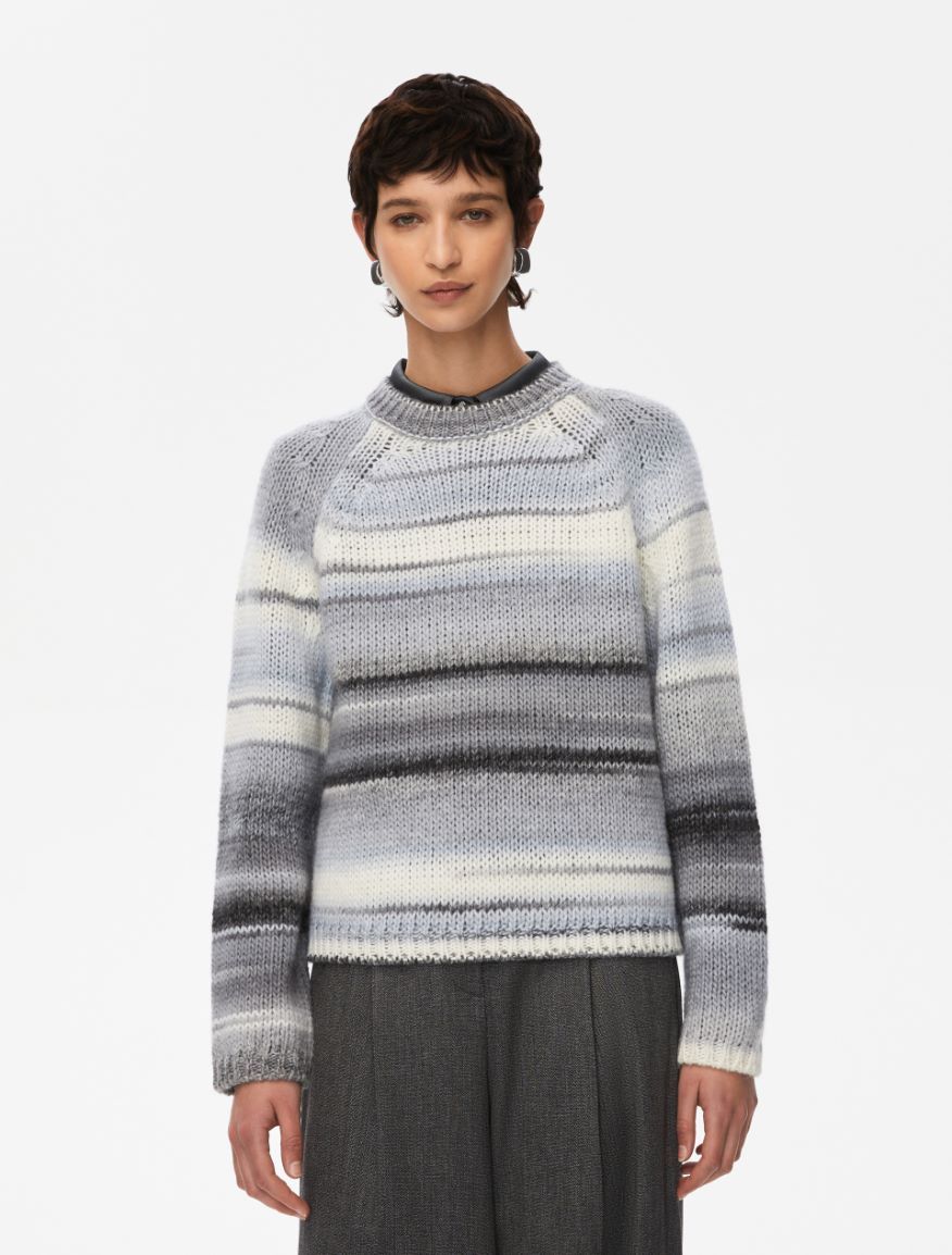 Straight-fit sweater - GREY - Iblues - 4