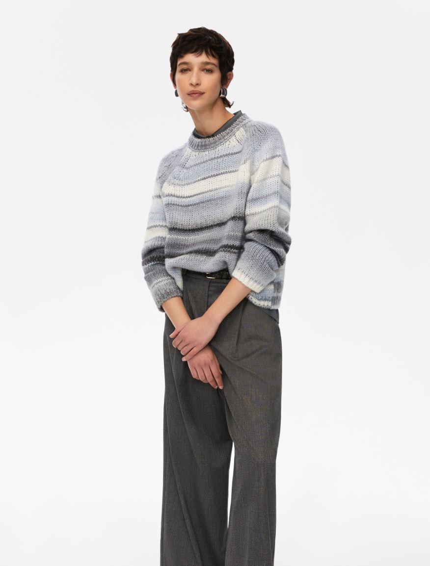 Straight-fit sweater - GREY - Iblues